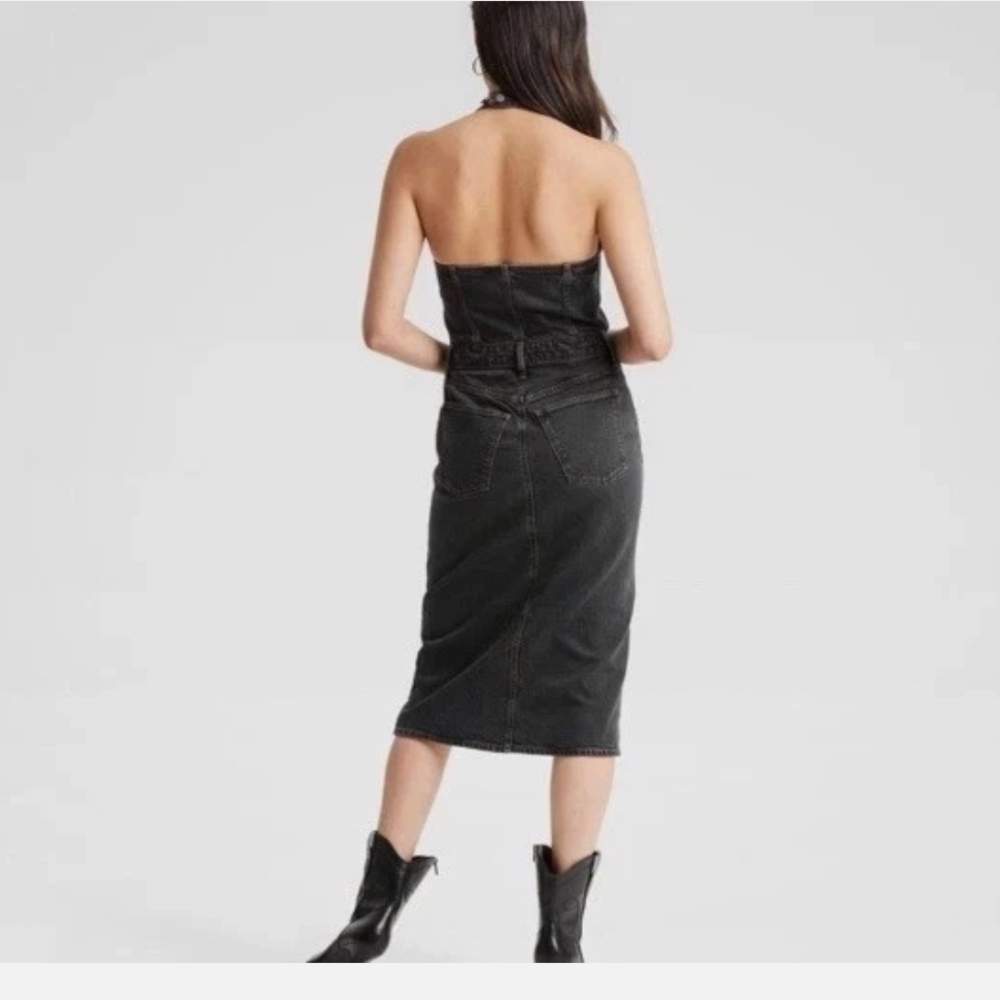 Universal Thread Black Denim Jacket NWT - image 2